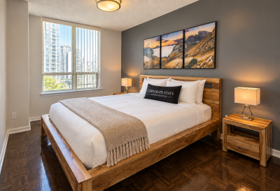 Furnished Serviced 1 Bedroom Apartment in Markham