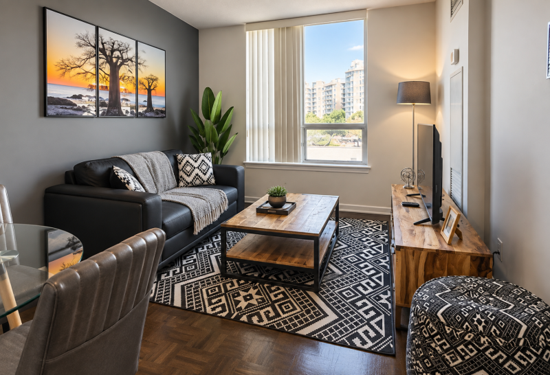 Furnished Serviced 1 Bedroom Apartment in Markham