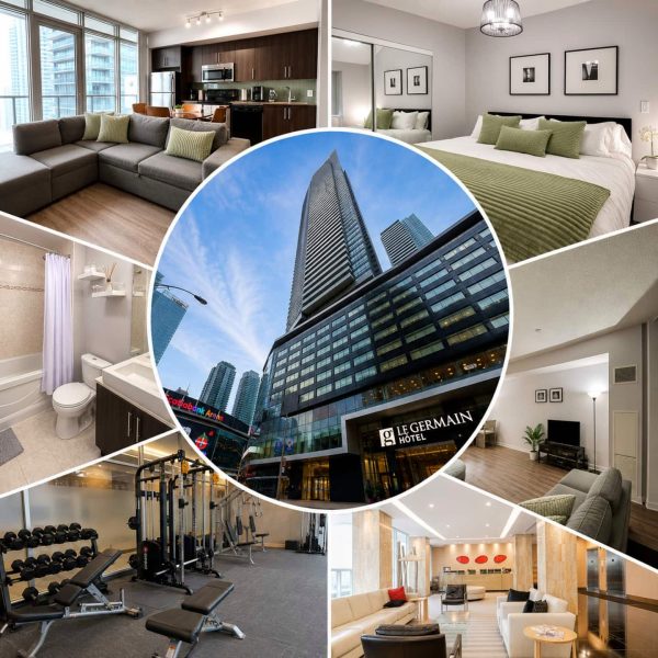 High-Floor Condo by Scotiabank Arena & CN Tower – Monthly Stays